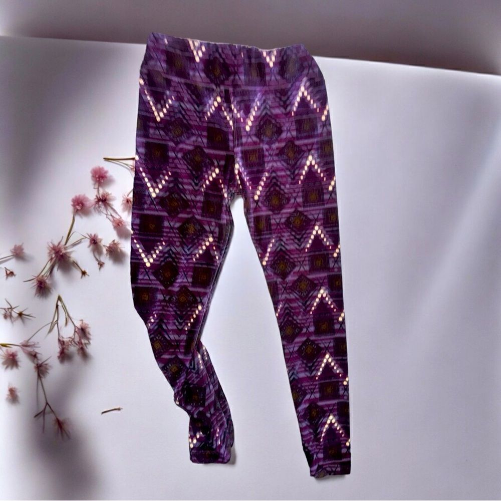 LuLaroe l Abstract l Leggings l OS l EUC